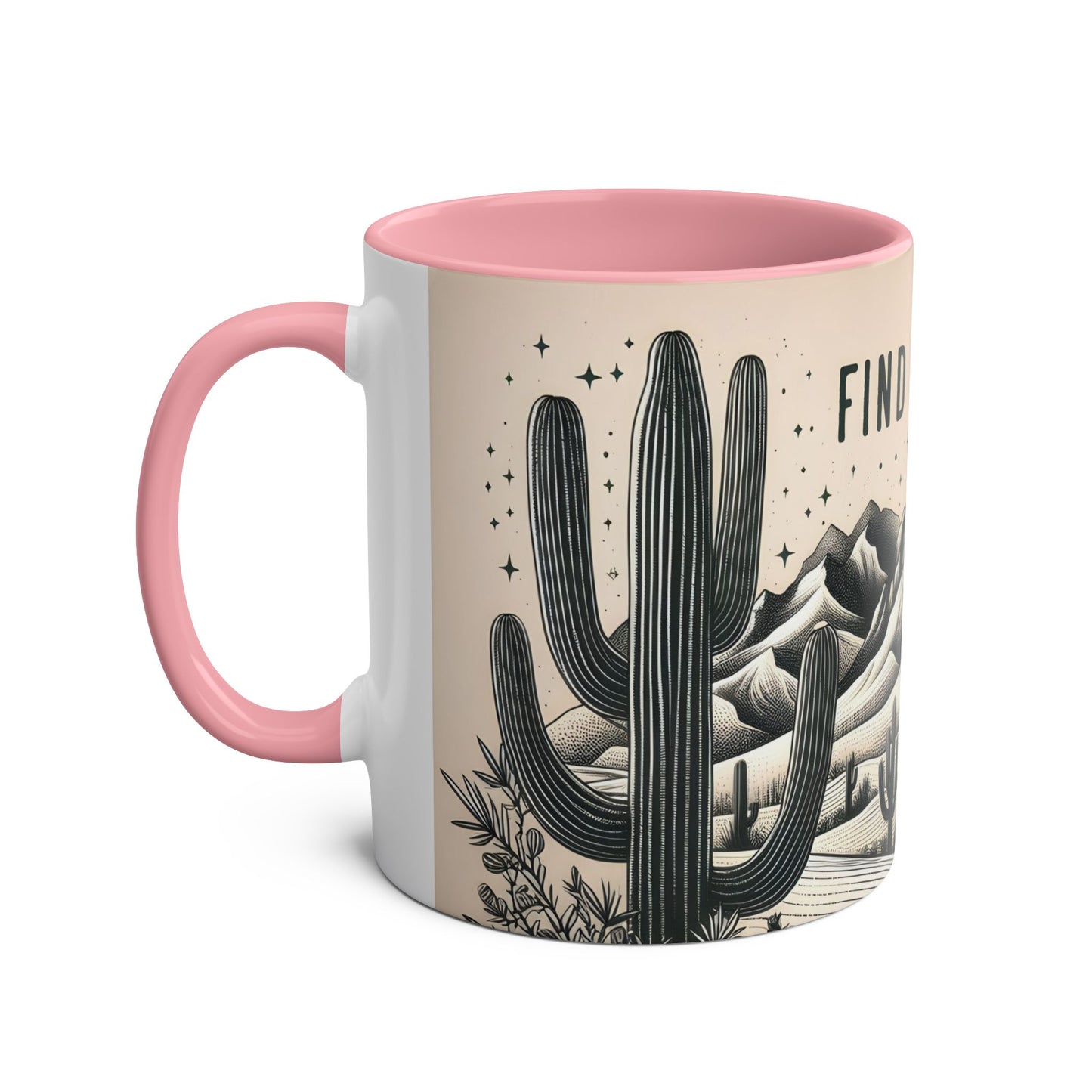 Mug - Desert Scene Cacti Find Your Oasis 11oz