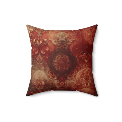 Pillow Vintage Red Pattern Theme