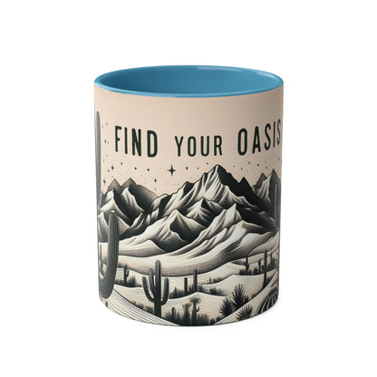 Mug - Desert Scene Cacti Find Your Oasis 11oz