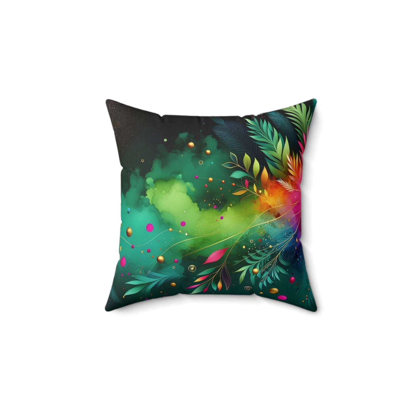 Ombre Pillow - Neon Greens Design