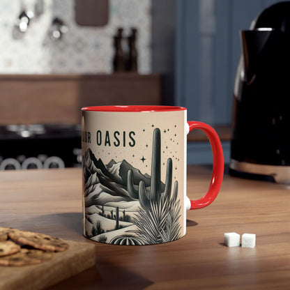 Mug - Desert Scene Cacti Find Your Oasis 11oz