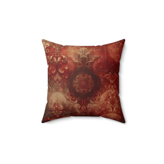 Pillow Vintage Red Pattern Theme