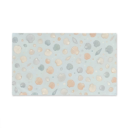 Hand Towel Seashell Delicate Pattern in Soft Neutrals and Pastels