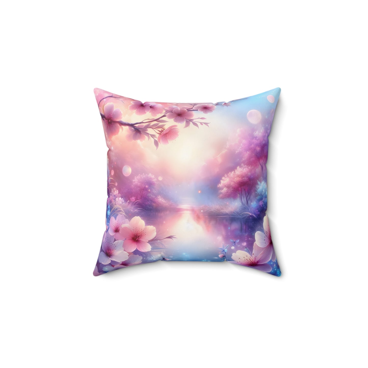 Square Pillow - Dreamy Sakura Blossoms Design