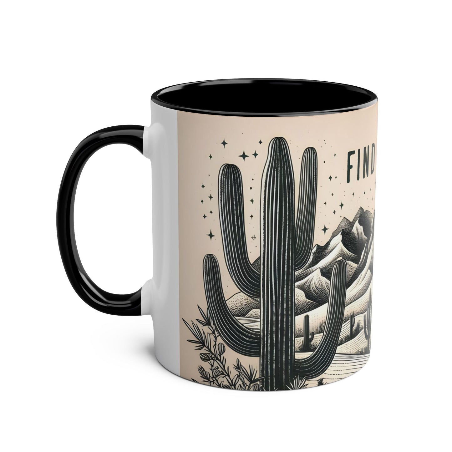 Mug - Desert Scene Cacti Find Your Oasis 11oz