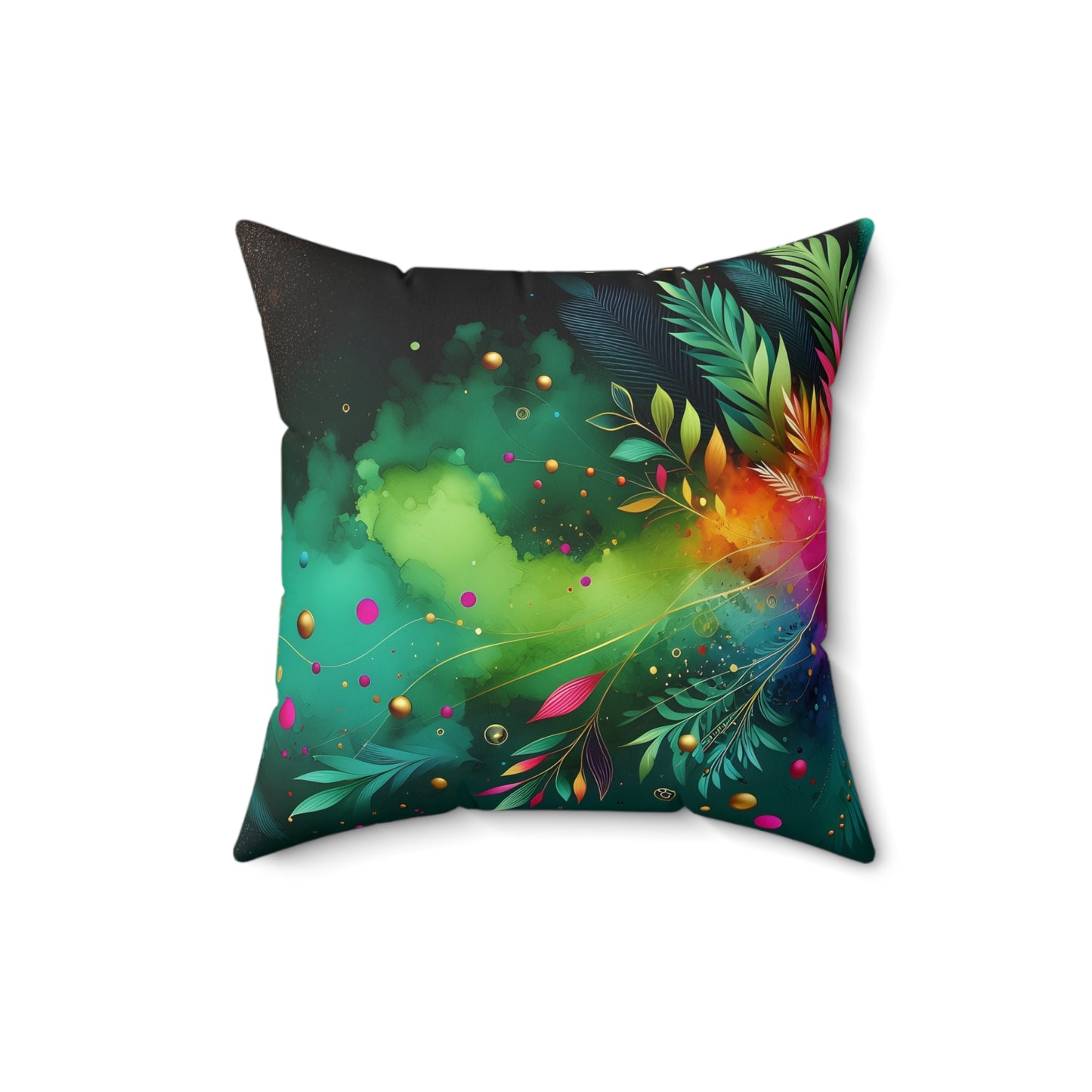 Ombre Pillow - Neon Greens Design