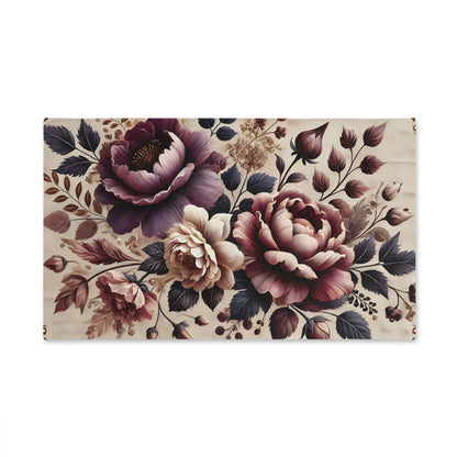 Floral Hand Towel with Luxurious Blooms