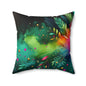 Ombre Pillow - Neon Greens Design