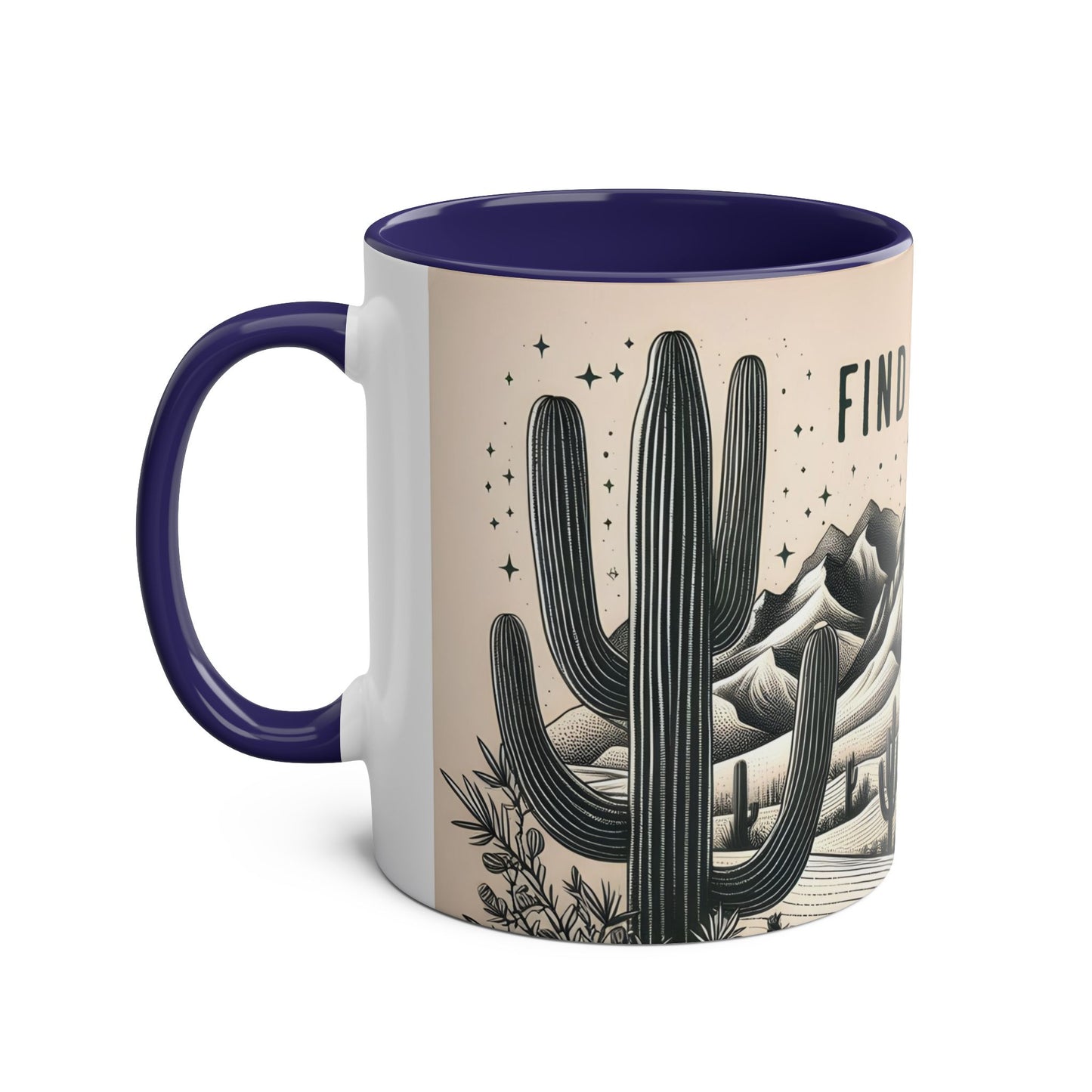 Mug - Desert Scene Cacti Find Your Oasis 11oz