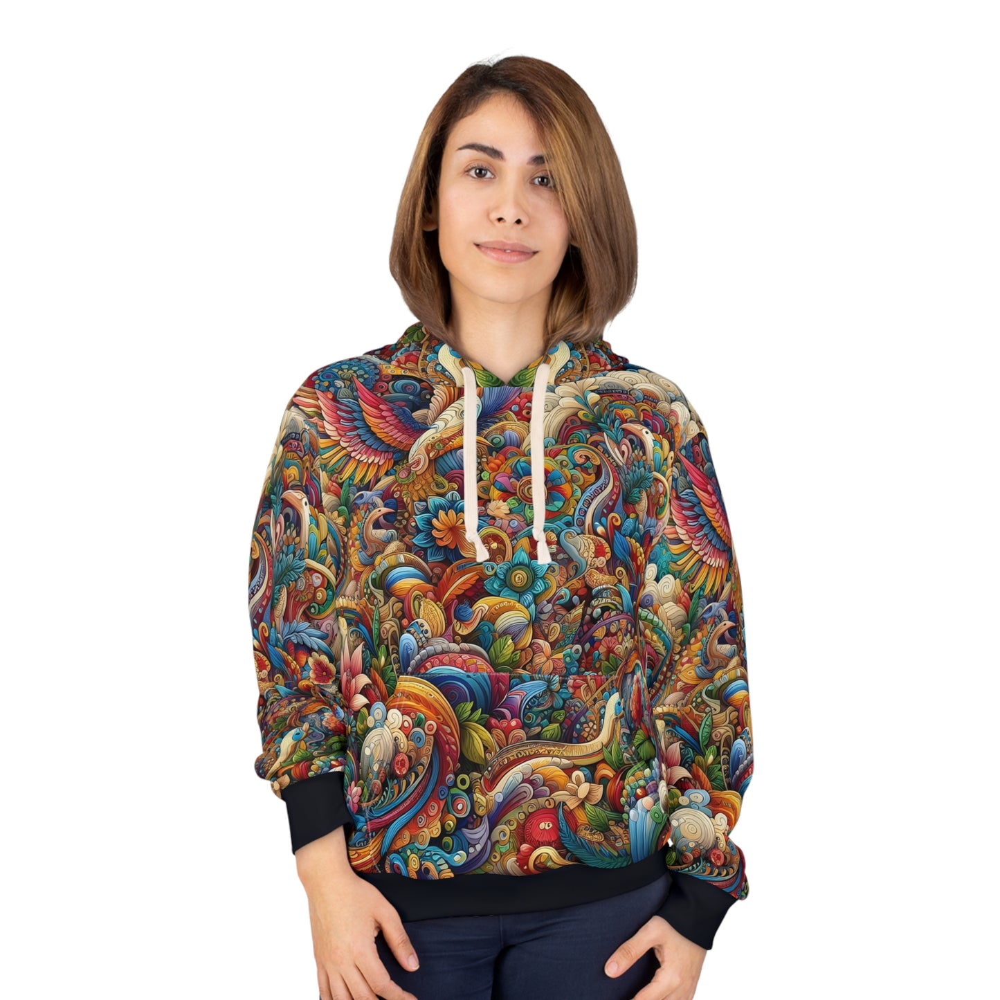 Psychedelic Pullover All Over Print Hoodie