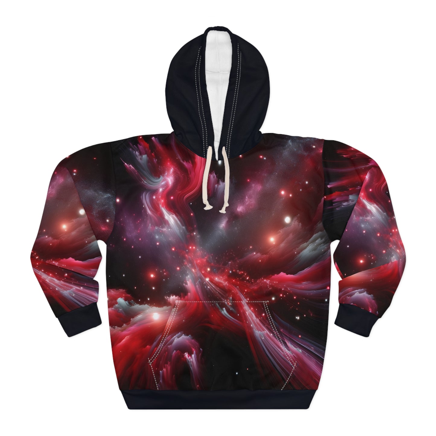 Red Cosmos Stars Hoodie