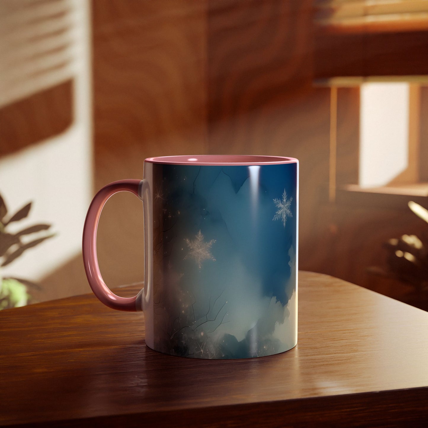 Coffee Mug Dreamy Snowflake Design