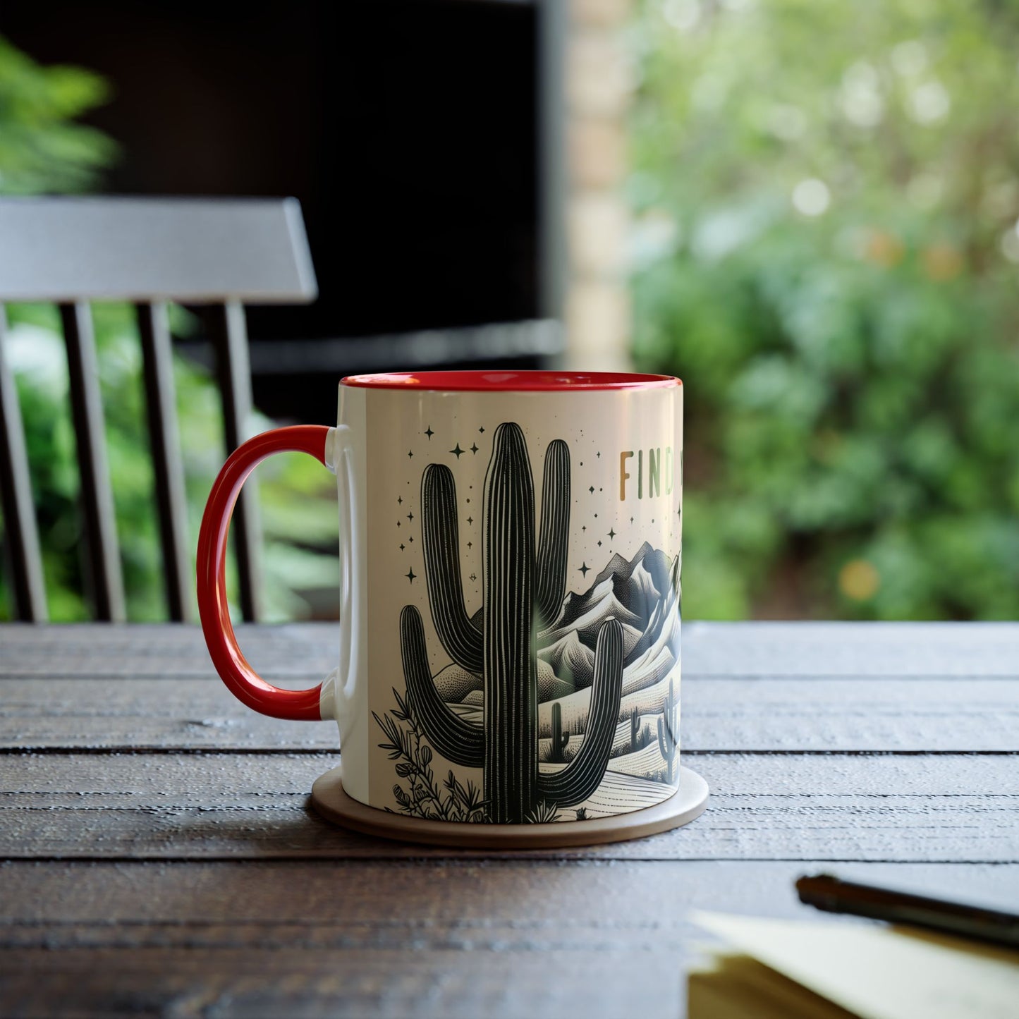 Mug - Desert Scene Cacti Find Your Oasis 11oz