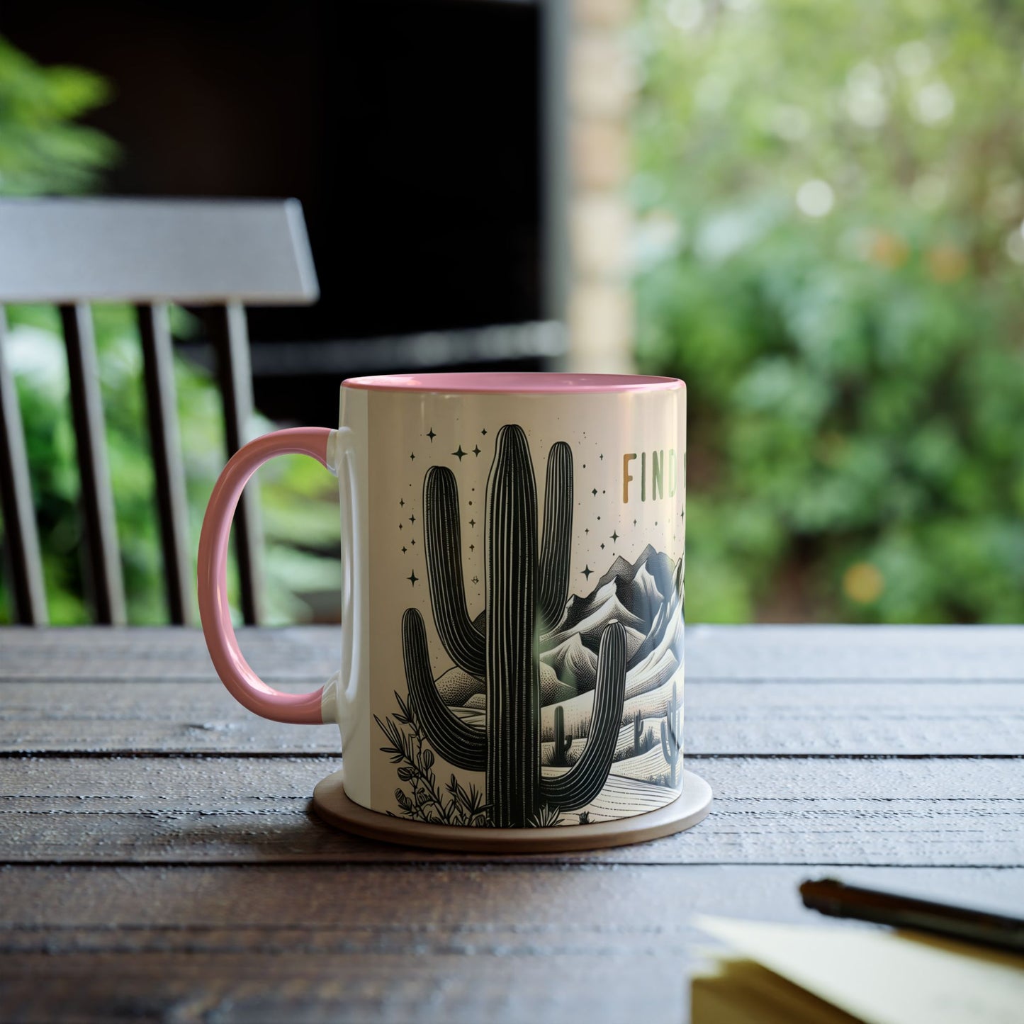 Mug - Desert Scene Cacti Find Your Oasis 11oz