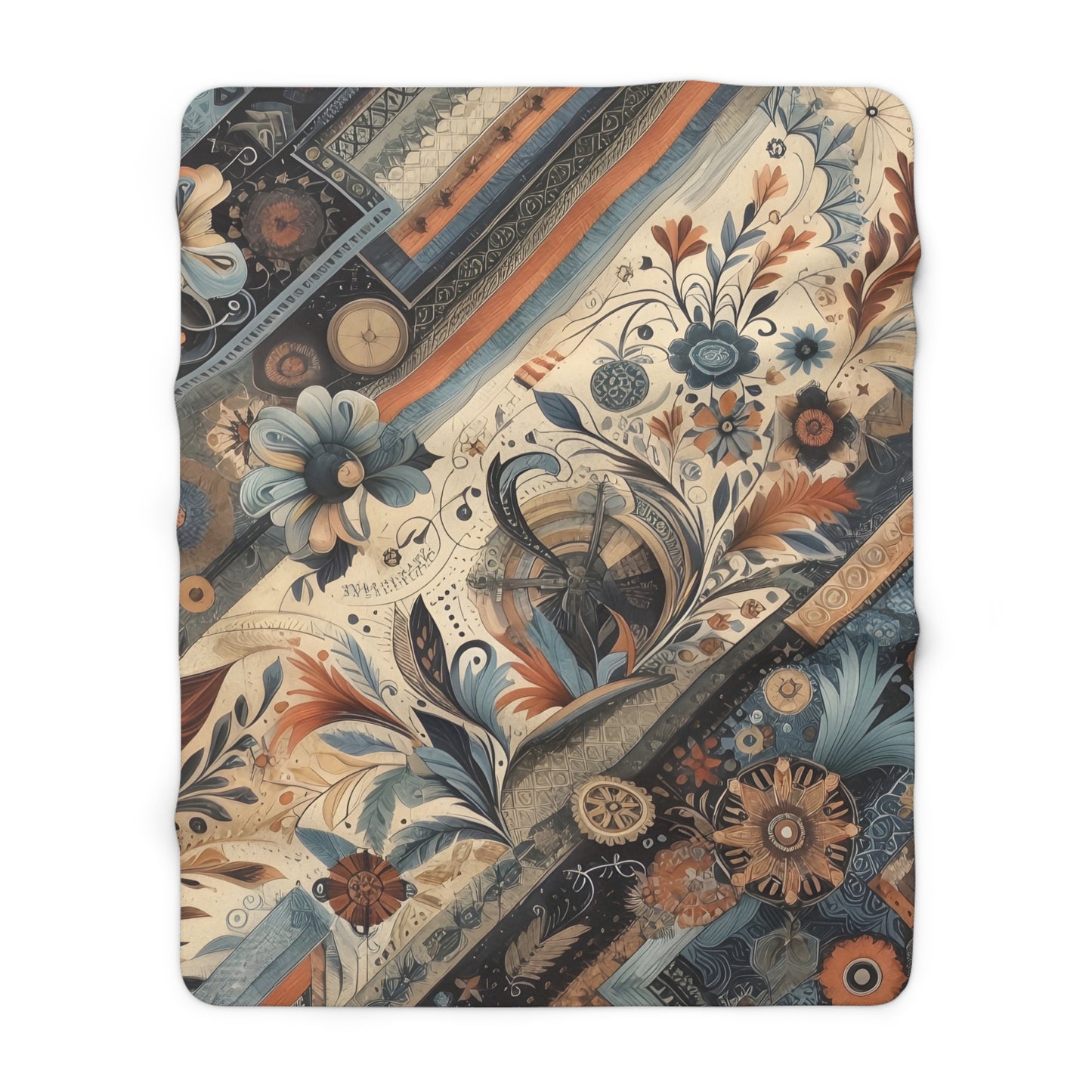 Sherpa Blanket - Vintage Tapestry Floral