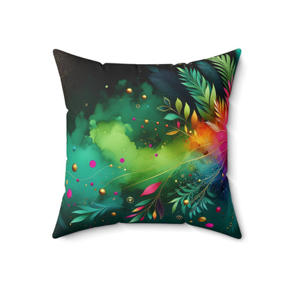 Ombre Pillow - Neon Greens Design