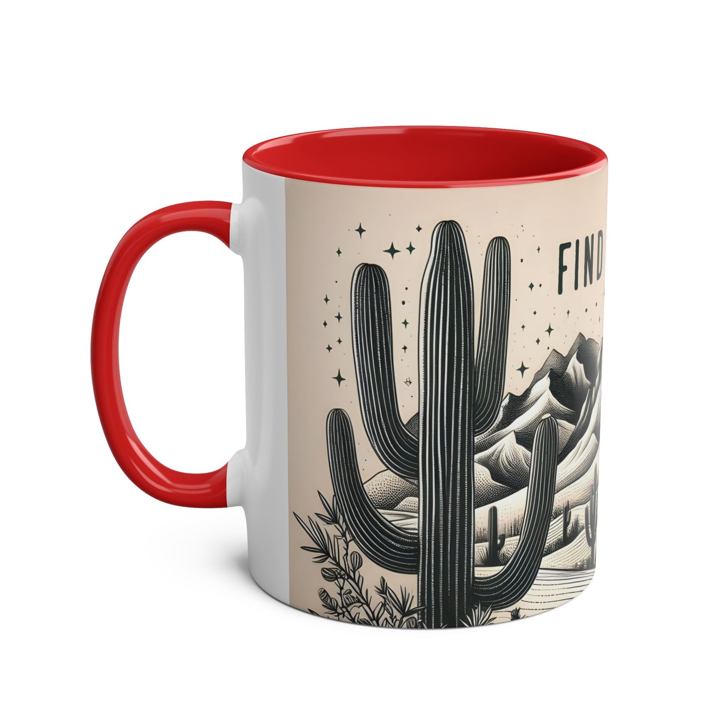 Mug - Desert Scene Cacti Find Your Oasis 11oz