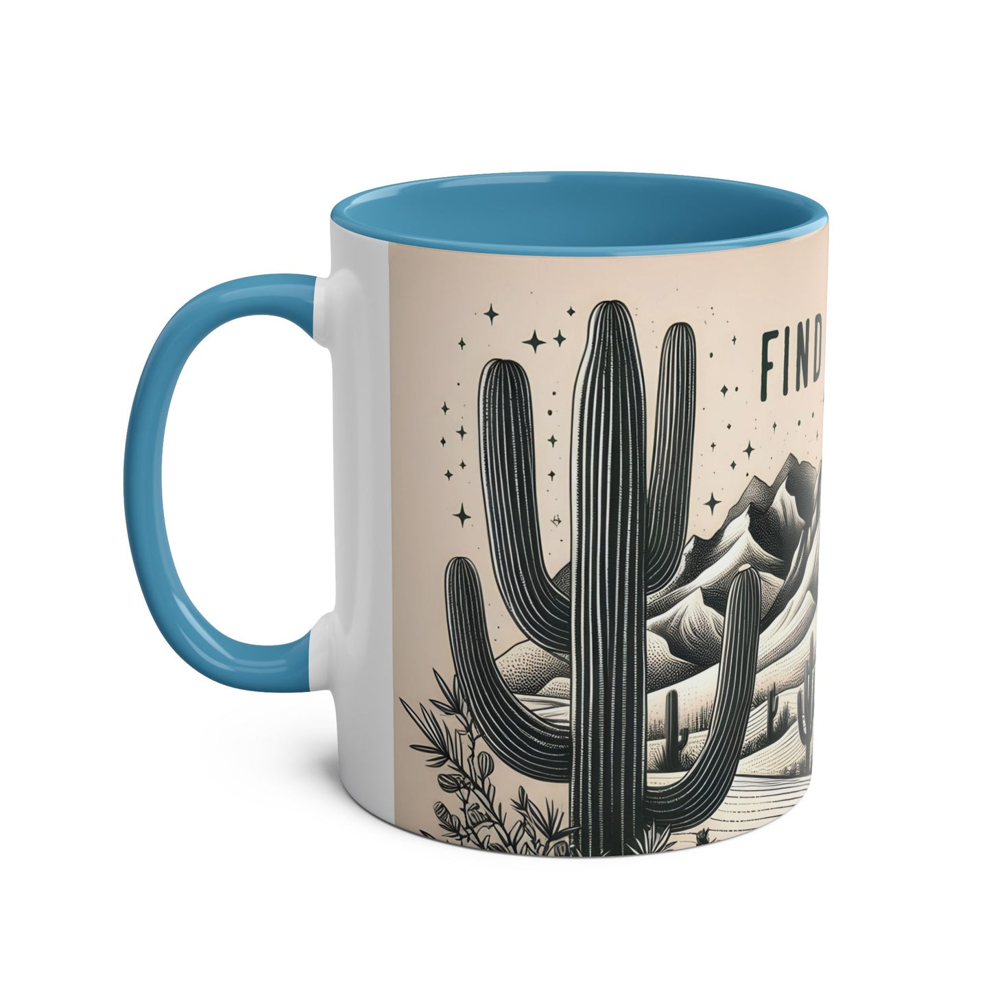 Mug - Desert Scene Cacti Find Your Oasis 11oz