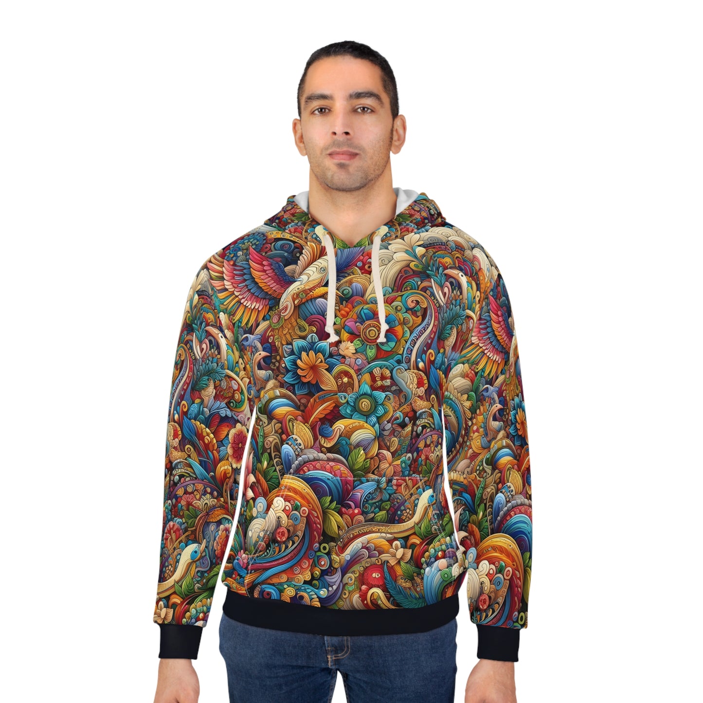 Psychedelic Pullover All Over Print Hoodie