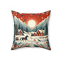 Winter Nature Spun Polyester Pillow