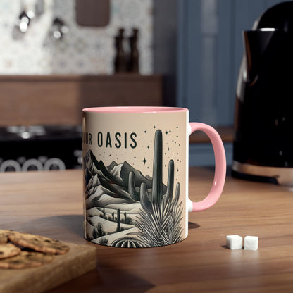 Mug - Desert Scene Cacti Find Your Oasis 11oz