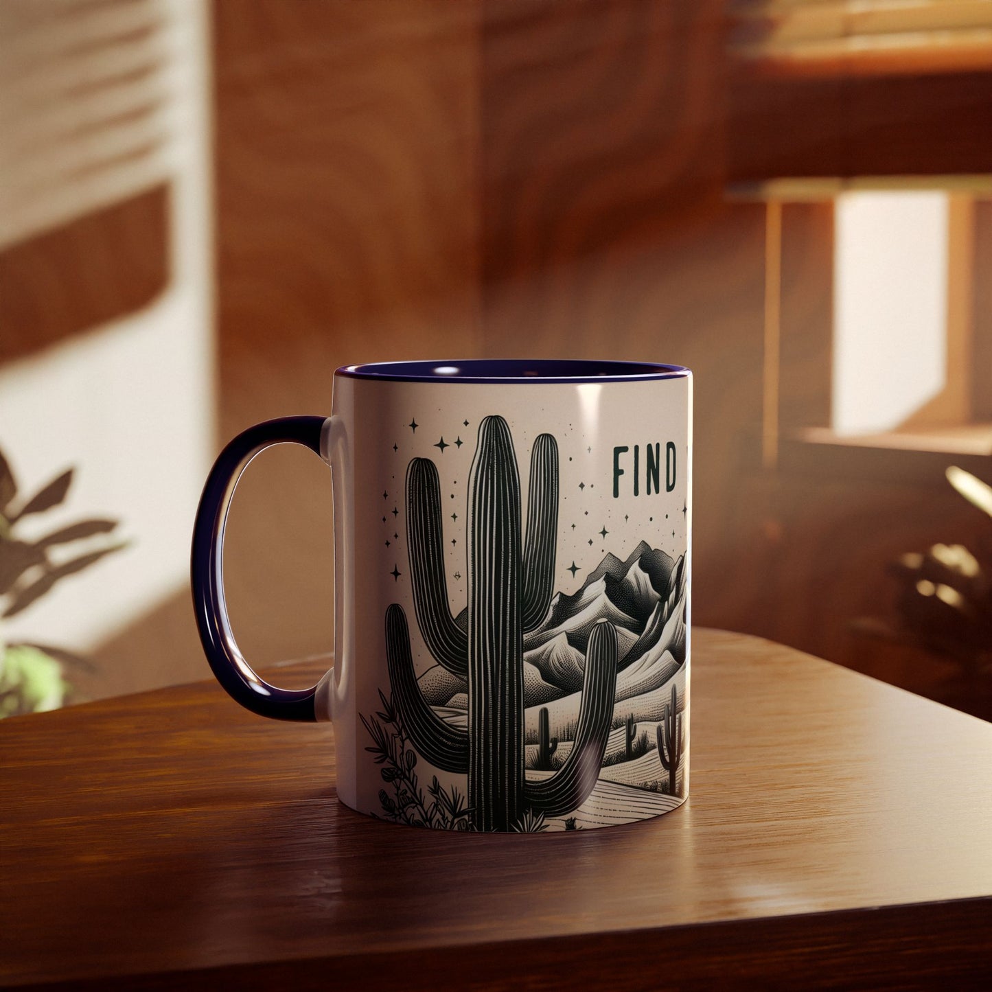 Mug - Desert Scene Cacti Find Your Oasis 11oz